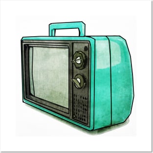 Sodaartstudio Digital Retro Relic TV Television Posters and Art